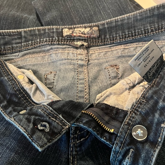 Womens Classic Silver Tuesday 16 1/2 Blue Jeans With White Stitching, 5 Pockets. - Picture 8 of 16
